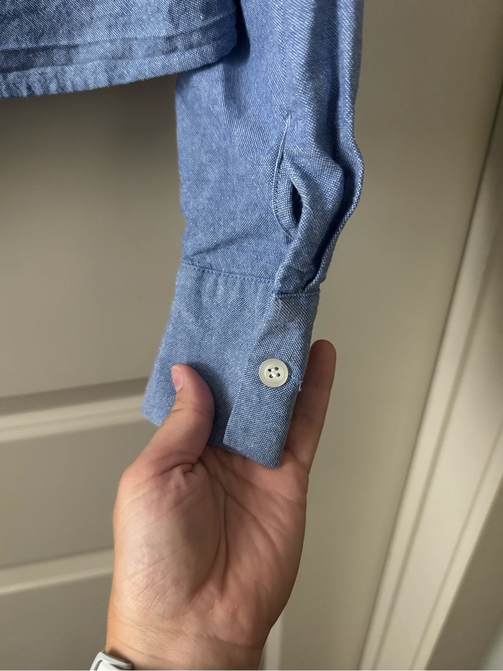 Cropped Button Up Shirt - Picture 6 of 6